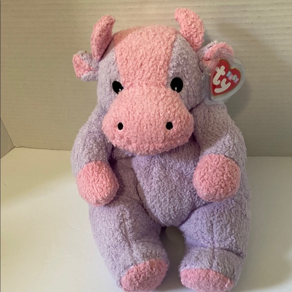 Ty | Toys | Vintage Ty Baby Moocowbaby Rattle Plush With Tag | Poshmark
